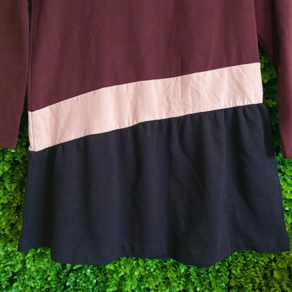 Zara Girls Size 13/14 Colorblock Longsleeve Dress New with tag